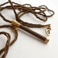 RARE Victorian Hair Guard Chain with 18ct Tooth Pick / Fixings  70